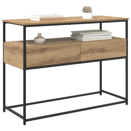 VidaXL vidaXL Console Table Artisan Oak 100 x 40 x 75 cm Engineered Wood 1