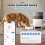 KITPLUS Automatic Cat Feeder, APP Control with Timer, Cat Food Dispenser, Locked Lid, 3