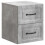 VidaXL vidaXL Wall-Mounted Bedside Cabinet with Drawer 2 pcs Concrete Grey 4
