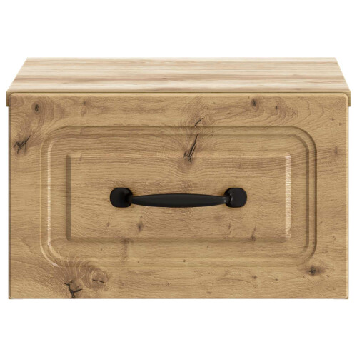 VidaXL vidaXL Wall-Mounted Bedside Cabinet 2 pcs Artisan Oak Engineered Wood 2
