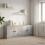 VidaXL vidaXL Storage Cabinet for Loft Bed 2 pcs Concrete Grey 4