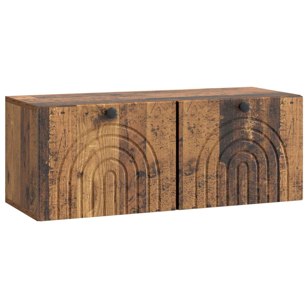 Vidaxl Wall-Mounted Tv Cabinet Wall-Mounted Old Wood 78.5 X 31 X 30 Cm