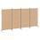 VidaXL vidaXL 4-Panel Room Divider Beige 346 x 180 cm Fabric 4
