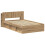 VidaXL vidaXL Bed Frame with Storage Artisan Oak 120 x 190 cm Engineered Wood 5