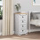 VidaXL vidaXL Bedside Table Corona White 35 x 32.5 x 74 cm Solid Pine Wood 3