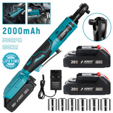 (2 Battery) Cordless Ratchet Wrench Extended Reach
