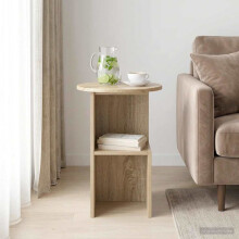 vidaXL Side Table Sonoma Oak Ø 39.5 x 55 cm Engineered Wood