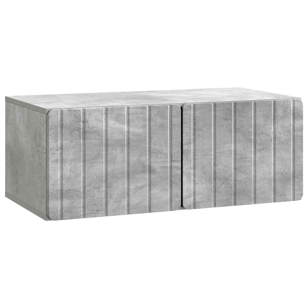 Vidaxl Wall-Mounted Tv Cabinet Concrete Grey 78.5 X 41 X 30 Cm