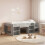 VidaXL vidaXL Kids'Bed Frame with Storage Grey Sonoma 80 x 200 cm 1