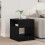VidaXL vidaXL End Table Black Oak 40.5 x 40 x 45 cm Engineered Wood 1