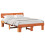 VidaXL vidaXL Bed Frame with Headboard Wax Brown 160 x 200 cm Solid Pine Wood 4