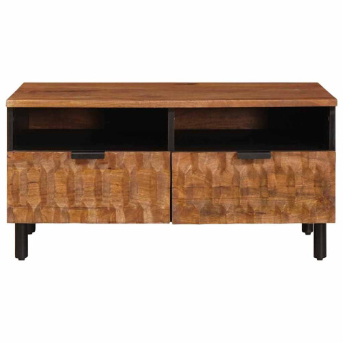 VidaXL vidaXL Coffee Table with Drawer Brown 80 x 54 x 40 cm Solid Mango Wood 2