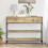 VidaXL vidaXL Console Table Artisan Oak 100 x 25 x 75 cm Engineered Wood 5