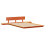 VidaXL vidaXL Bed Frame Brown 135 x 190 cm Wood 4