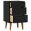 VidaXL vidaXL Bedside Cabinet Black 40 x 35 x 65 cm Solid Pine Wood 4