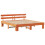 VidaXL vidaXL Bed Frame with Headboard Wax Brown 180 x 200 cm Solid Pine Wood 3