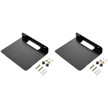 2X Étagère Murale pour Haut-Parleur, Étagères Murales Flottantes, Support D'Étagère, Système de Son Surround Domestique, Étagères Murales