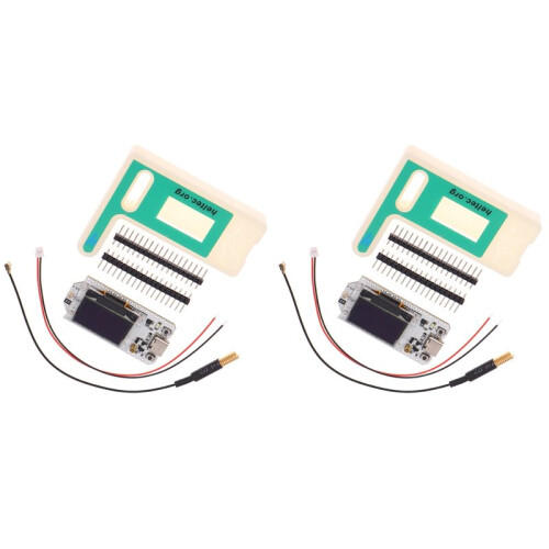 2X ESP32 SX1262 0.96In  OLED Display Case for Heltec LoRa 32 V3 Meshtastic for  Development Board433-510MHZ