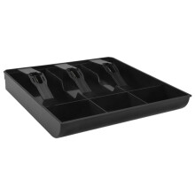 Money Cash Coin Register Insert Tray Replacement Cashier Drawer Storage Register Tray Box Classify Store Black