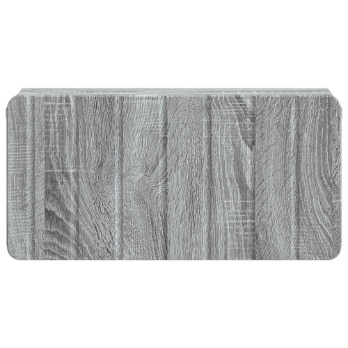 VidaXL vidaXL Wall-Mounted Bedside Cabinet 2 pcs Grey Sonoma Engineered Wood 2