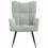 VidaXL vidaXL Relaxing Chair Light Grey Velvet 3