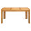 VidaXL vidaXL Dining Table 150 x 85 x 75 cm Solid Oak Wood Natural 5