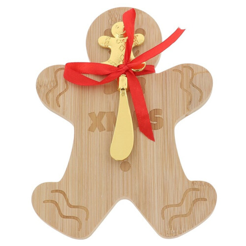 Christmas Cheer Gingerbread Serving Board Set
