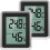 Digital termometer/hygrometer [2-pack], inomhustermometer/fuktighetsmätare, mini väderstation 1