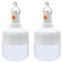LED Campinglykt - AIMOONSA - Pakke med 2 - USB-oppladbar - 500 lumen - 3 moduser