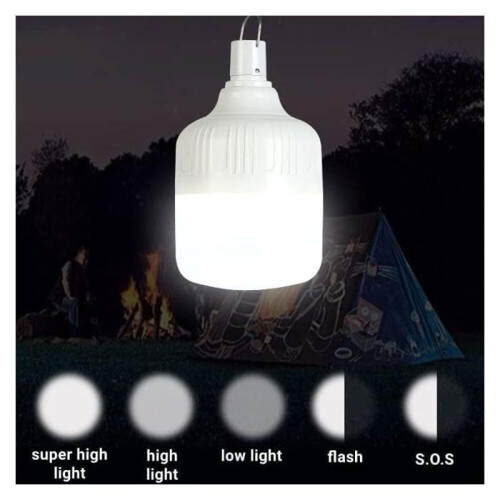 stk. LED-campinglykter - USB-oppladbare, 5 lysmoduser - utendørs og camping 2
