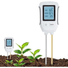 Testeur de Sol 3 en 1 - KZQ - pH, Température, Humidité - Écran LCD Rétroéclairé - Conception Durable