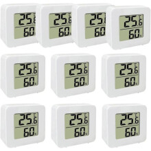 10 sztuk LCD cyfrowy termometr i higrometr, wysoce precyzyjny cyfrowy termometr do wnętrz, higrometr, miernik temperatury i wilgo