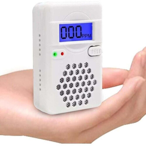 Διαθέτει ψηφιακή οθόνη LCD, κουμπί δοκιμής, κουμπί επαναφοράς και λειτ