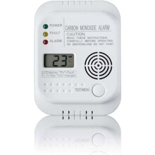 Batteridriven kolmonoxiddetektor, gasdetektor med display och temperaturindikator