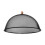 Lebensmittelabdeckung - Schwarz - L - D43 x H 21,7 cm - Eisen, Birke 5