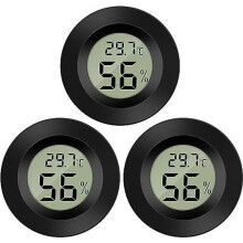 Termometr Higrometr Temperatura Wilgotność - Mini Cyfrowy LCD - Czarny