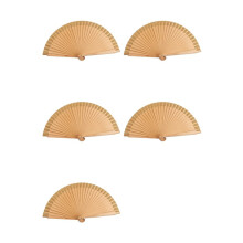 5X Éventail Pliant en Bois Pur F-Plain Performances de Danse Classique Moderne Éventail à Main Art Ornements pour la Maison