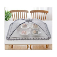Høykvalitets nettingdeksel til mat - 50 x 70 cm - Gjenbrukbart og sammenleggbart - For piknik, utendørs bruk - Beskytter
