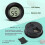 Termometer Hygrometer Temperatur Fugtighed - Mini Digital LCD - Sort 3