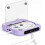 Bluetooth CD-spiller - BYTELIKE - Mini bærbar - Lilla - Bluetooth 5.3 - 2000 mAh batteri - 2W høyttaler 2