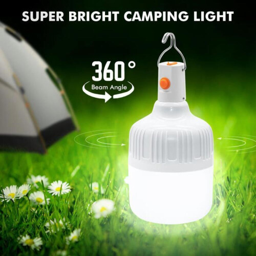 Lanternă de camping LED - AIMOONSA - Pachet 2 - Reîncărcabilă USB - 500 lumeni - 3 moduri 1