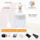 Lanternă de camping LED - AIMOONSA - Pachet 2 - Reîncărcabilă USB - 500 lumeni - 3 moduri 3