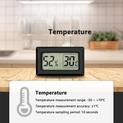 Digital Termometer Hygrometer - Mini - LCD - Temperatur - Fuktighet - 5 ST 1