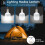 Lanternă de camping LED - AIMOONSA - Pachet 2 - Reîncărcabilă USB - 500 lumeni - 3 moduri 5