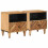 VidaXL vidaXL Bedside Table 2 pcs Brown 50 x 33 x 60 cm Solid Mango Wood 1