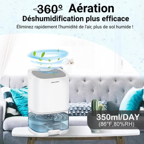 Αφυγραντήρας αέρα - FIMEI - Μοντέλο H2102 - 1000ml - 350ml/ημέρα - 5 έως 20m² 2