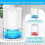 Φορητός Αφυγραντήρας Αέρα 1000ML, 350ml/Ημέρα, με 7 Χρωματιστά LED και Αυτόμ 4