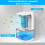 Φορητός Αφυγραντήρας Αέρα 1000ML, 350ml/Ημέρα, με 7 Χρωματιστά LED και Αυτόμ 5