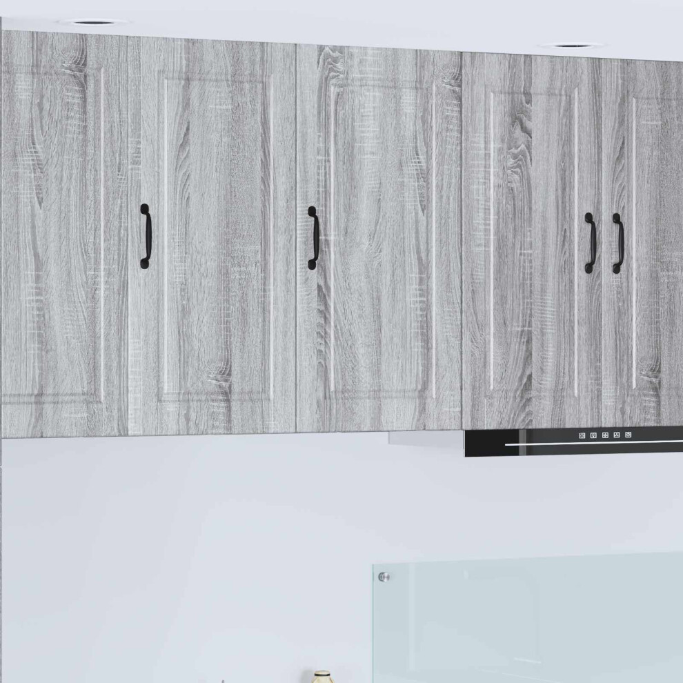 Vidaxl Wall Cabinet Porto Grey Sonoma 40 X 31 X 80 Cm Engineered Wood 8721359462524
