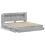 VidaXL vidaXL Bed Frame with Storage Grey Sonoma 200 x 200 cm Engineered Wood 5